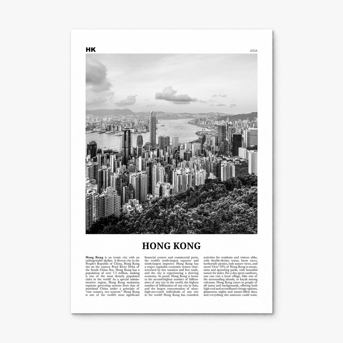 Hong Kong Newspaper No 1 Poster, print only (unframed)