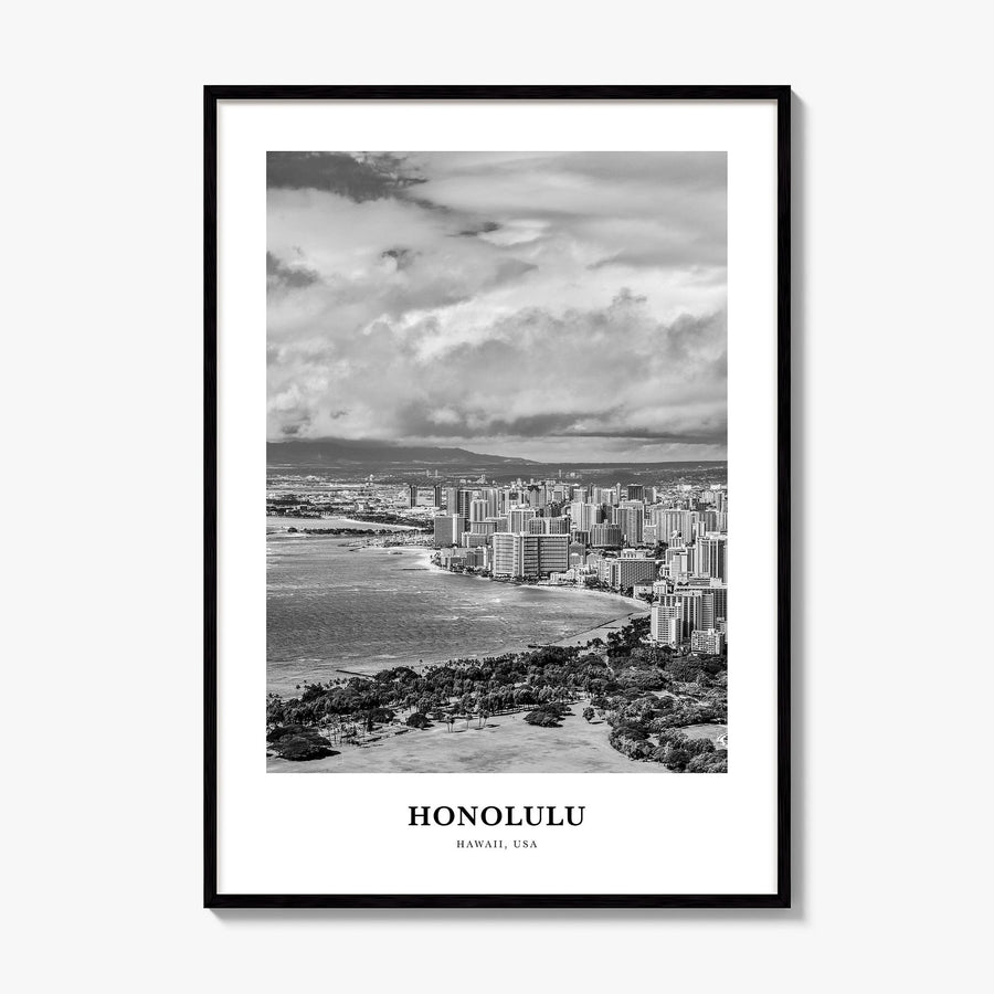 Honolulu Classic No 1 Poster, framed poster mockup