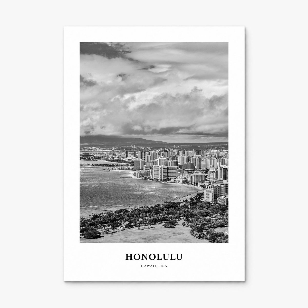 Honolulu Classic No 1 Poster, print only (unframed)