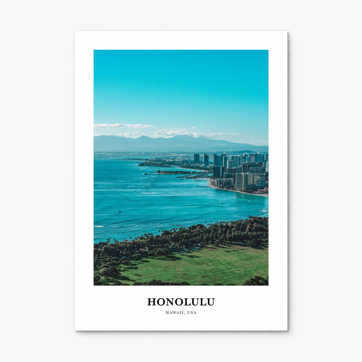 Honolulu Classic Poster, print only (unframed)