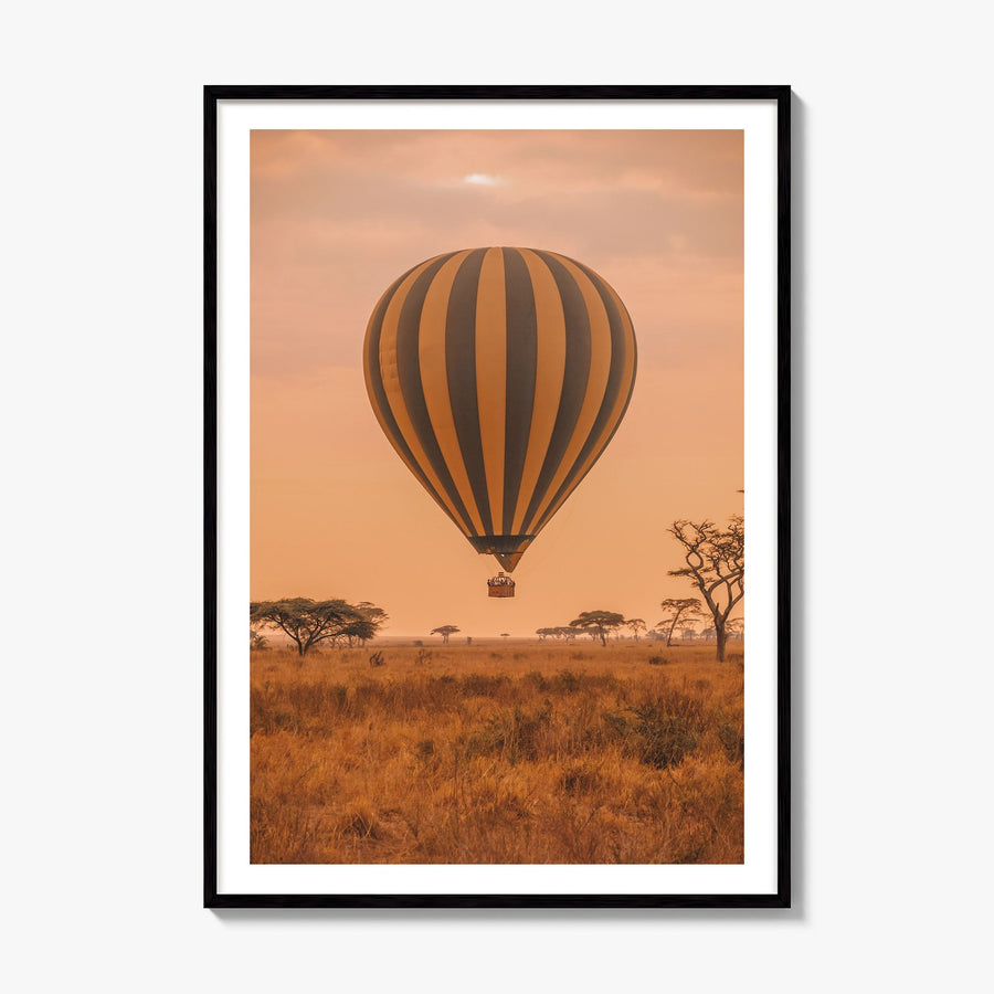 Hot Air Balloon Photo No 1 Poster, framed poster mockup, white border