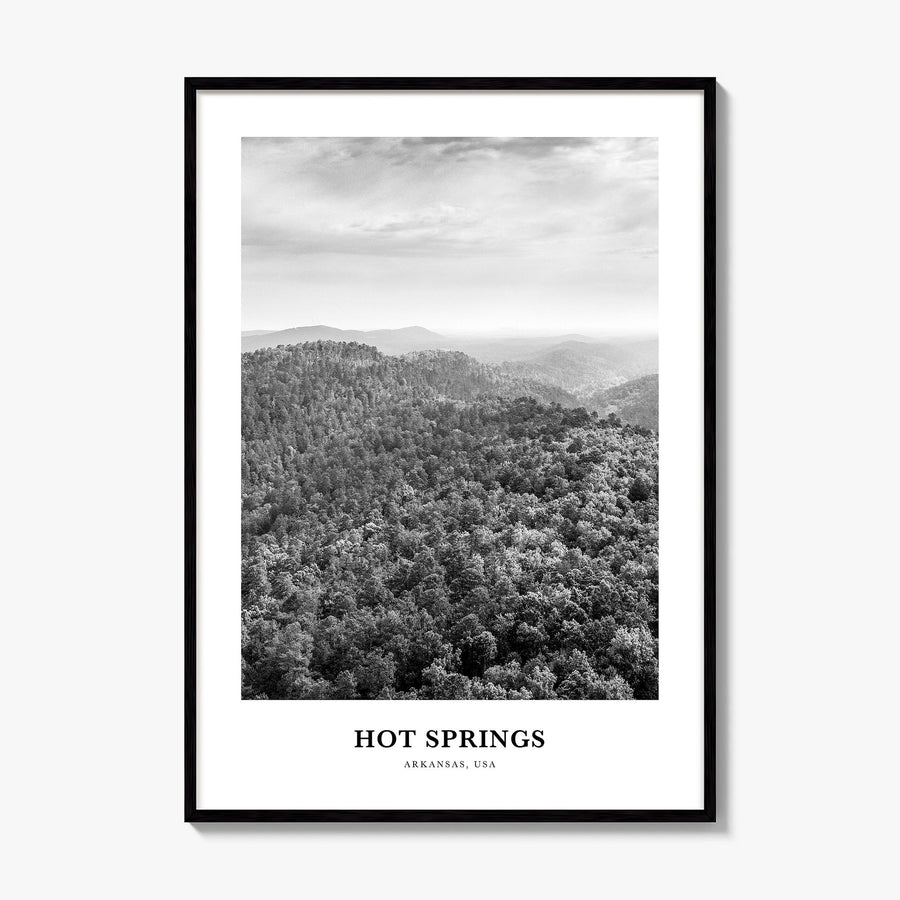 Hot Springs Classic Poster, framed poster mockup