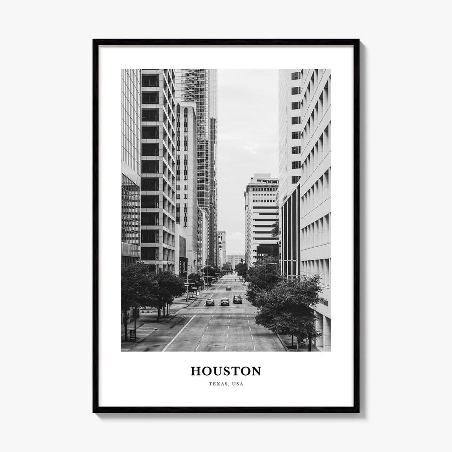 Houston Classic No 3 Poster, framed poster mockup