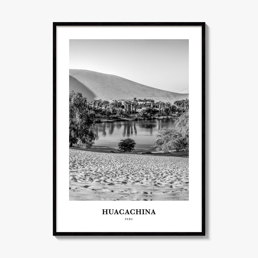 Huacachina Classic Poster, framed poster mockup
