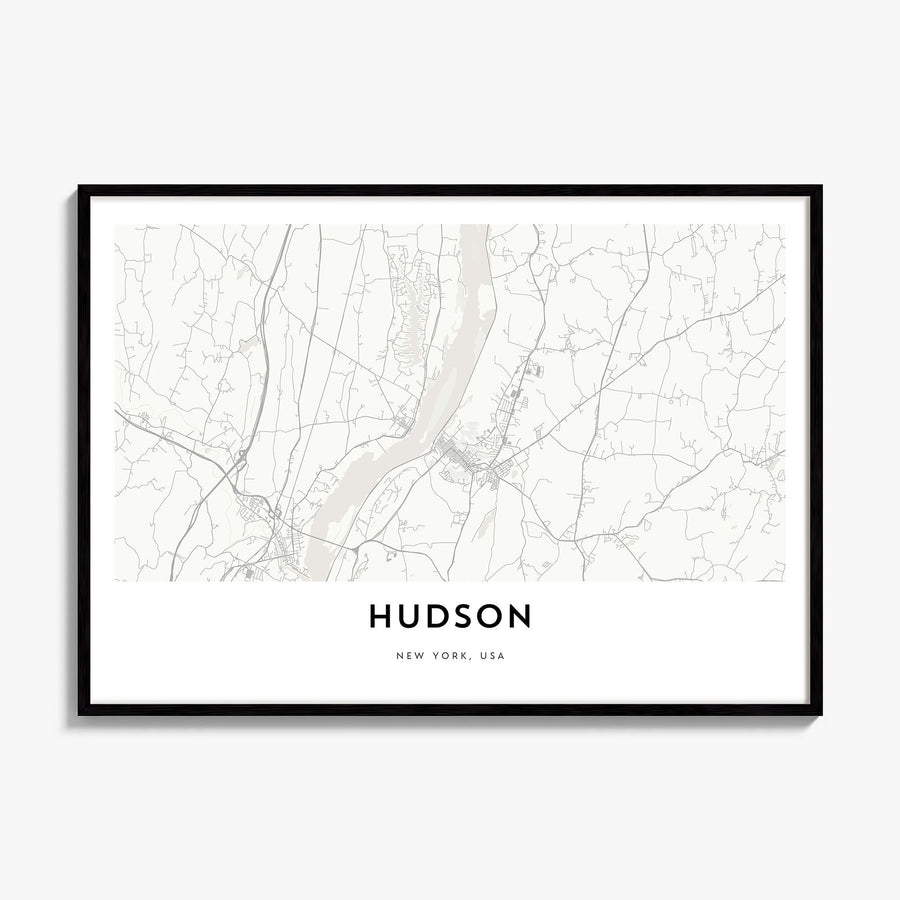 Hudson, Ohio Map Poster, framed poster mockup