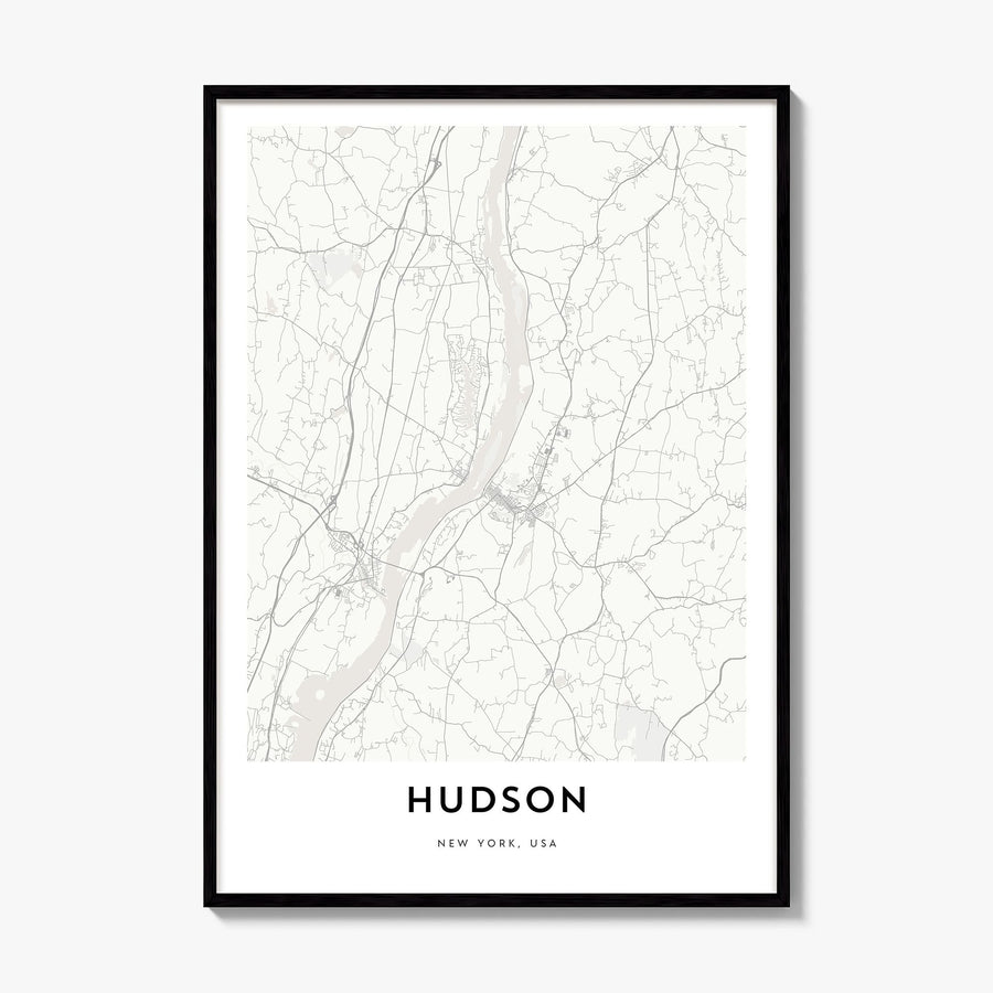 Hudson, Ohio Map Poster, framed poster mockup