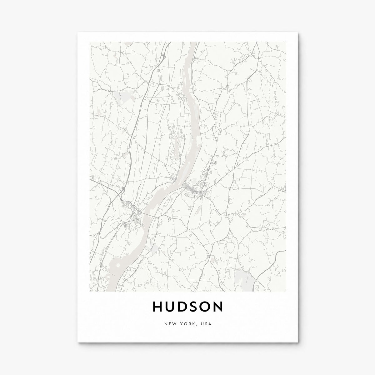 Hudson, Ohio Map Poster, print only (unframed)