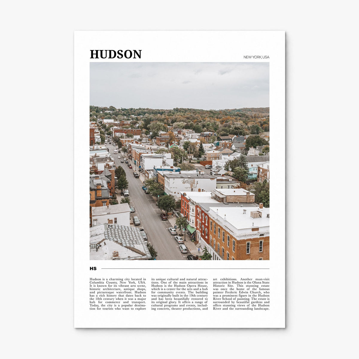 Hudson Travel Poster, print only (unframed)
