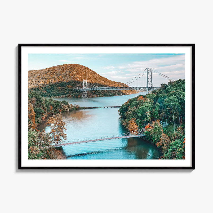 Hudson Valley Photo Poster, framed poster mockup, white border