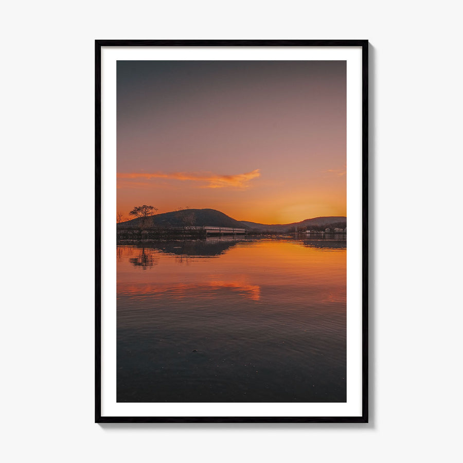 Hudson Valley Photo No 3 Poster, framed poster mockup, white border