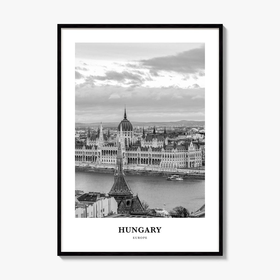 Hungary Classic Poster, framed poster mockup
