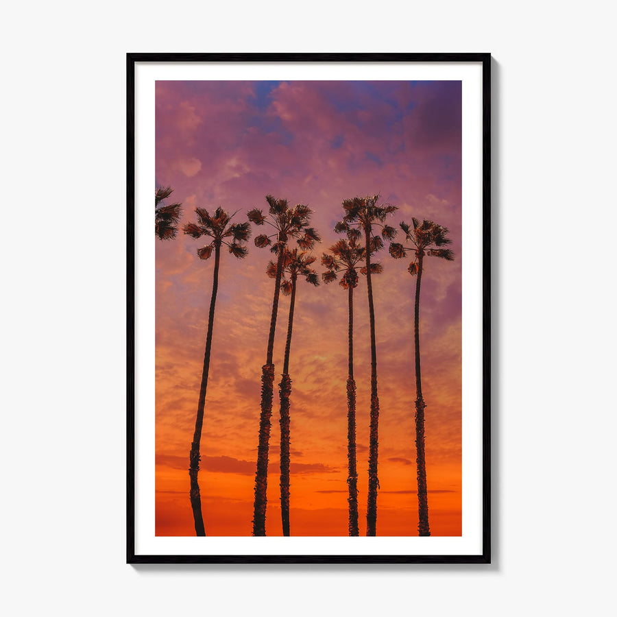 Huntington Beach Photo No 2 Poster, framed poster mockup, white border