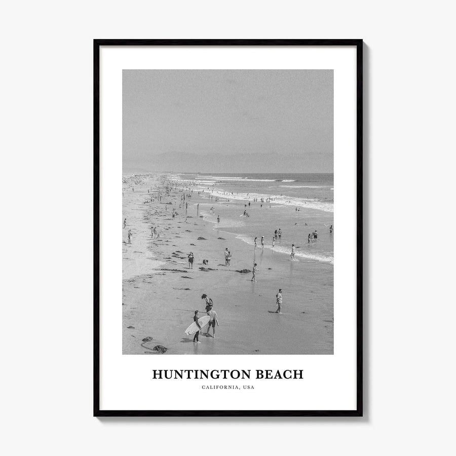 Huntington Beach Classic No 1 Poster, framed poster mockup
