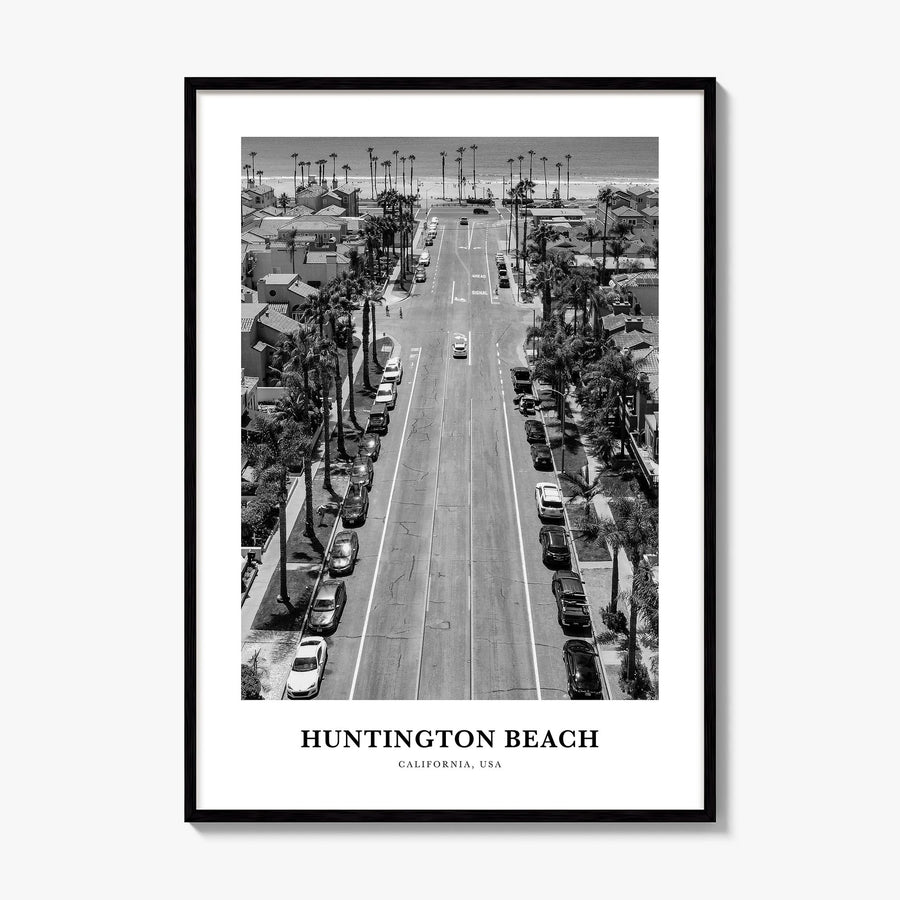Huntington Beach Classic No 2 Poster, framed poster mockup