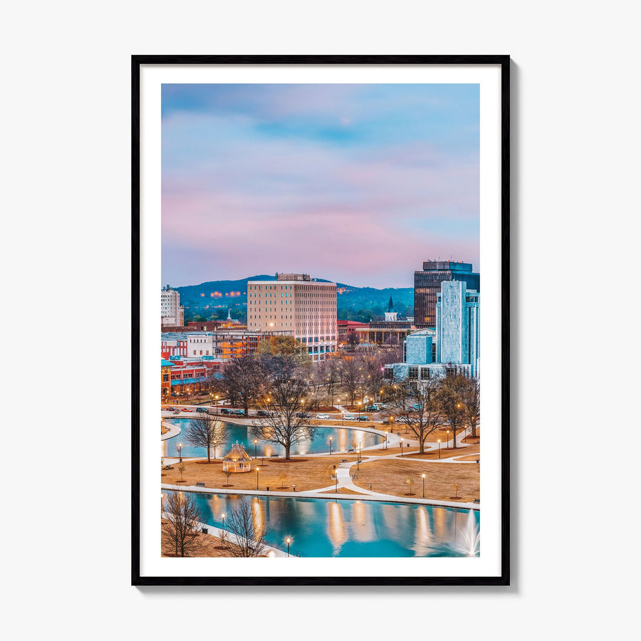 Huntsville Photo Poster, framed poster mockup, white border