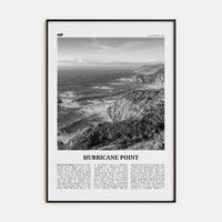 Hurricane Point Poster None / 8x12 in Nbourhood Travel B&W Poster