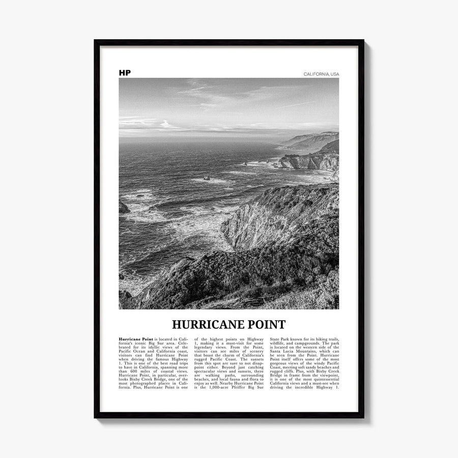 Hurricane Point Newspaper Poster, framed poster mockup