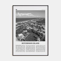 Hutchinson Island Poster None / 8x12 in Nbourhood Travel B&W Poster