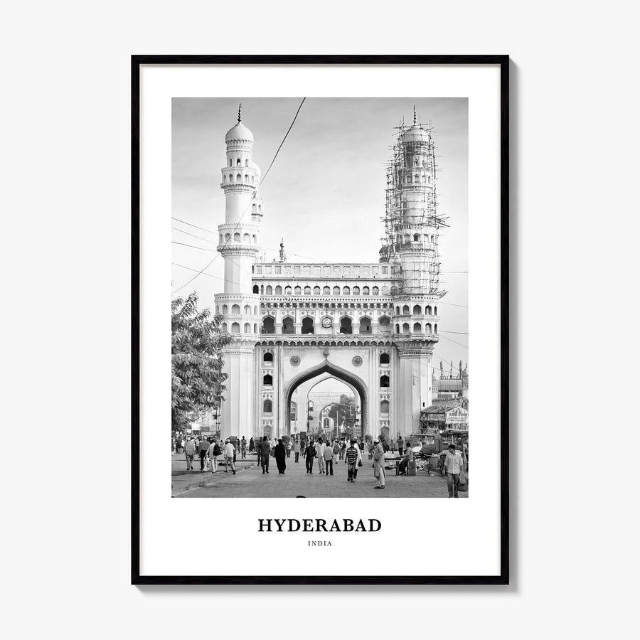 Hyderabad Classic Poster, framed poster mockup