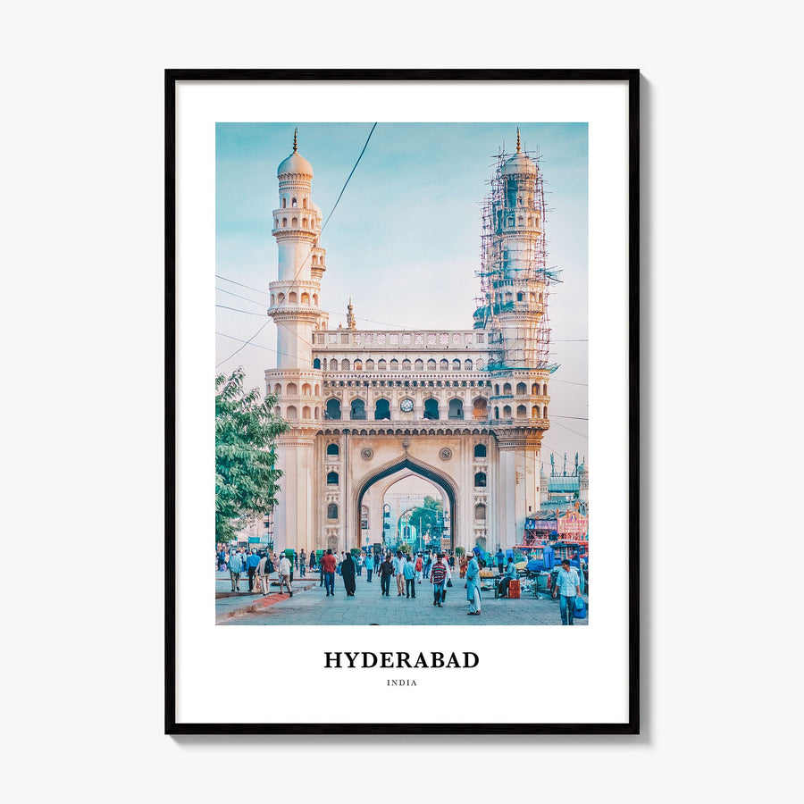 Hyderabad Classic Poster, framed poster mockup
