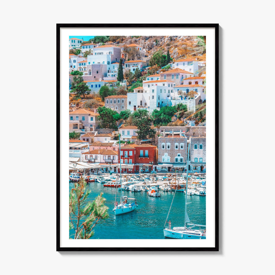 Hydra Photo Poster, framed poster mockup, white border
