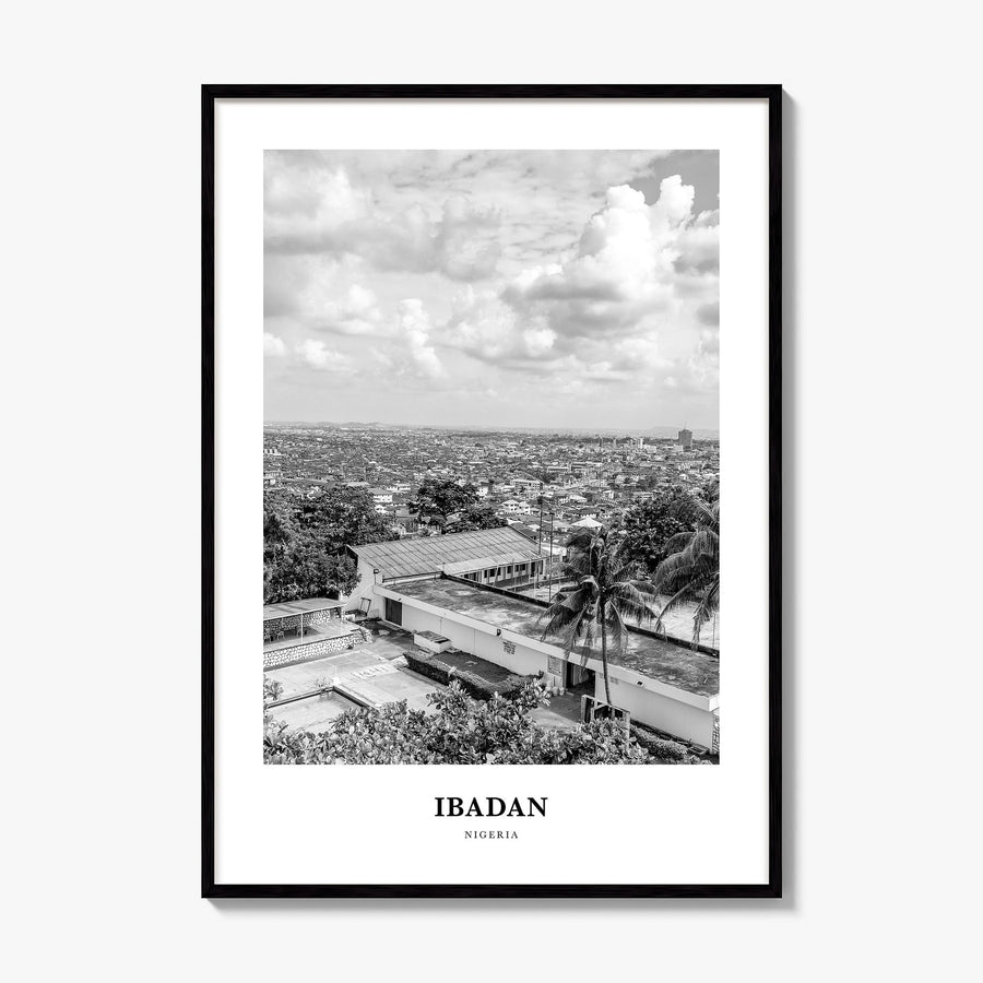Ibadan Classic Poster, framed poster mockup
