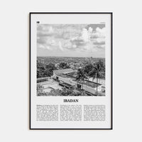 Ibadan Poster None / 8x12 in Nbourhood Travel B&W Poster