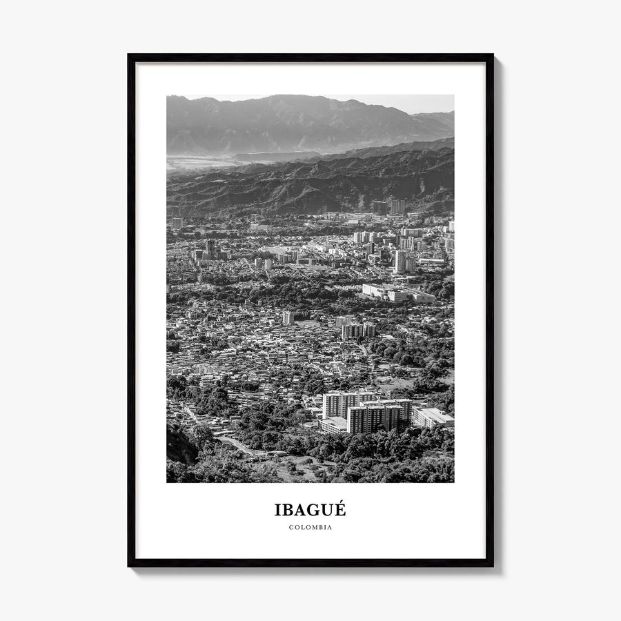 Ibagué Classic Poster, framed poster mockup