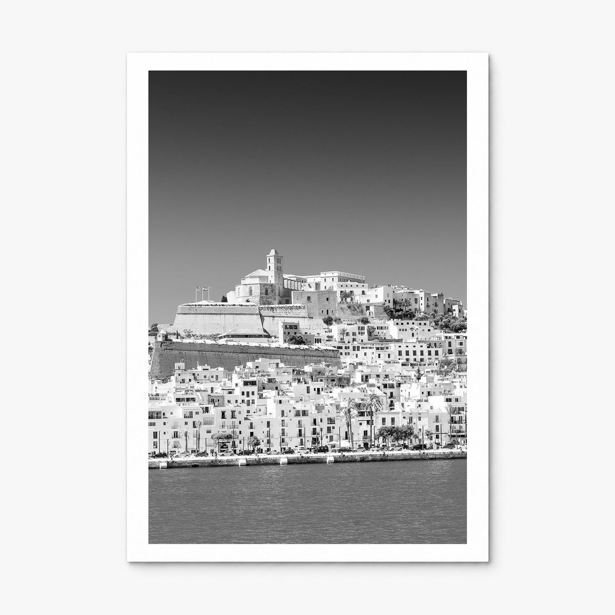 Ibiza Photo Poster, print only (unframed), white border