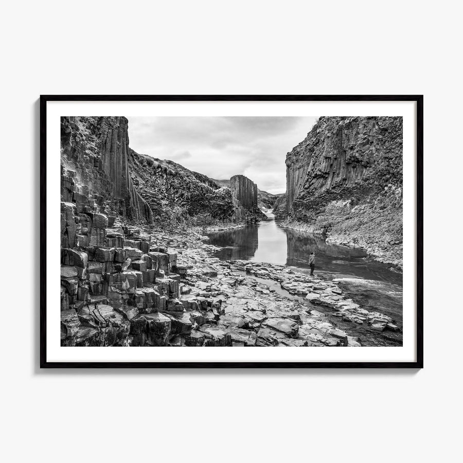 Iceland Photo Poster, framed poster mockup, white border