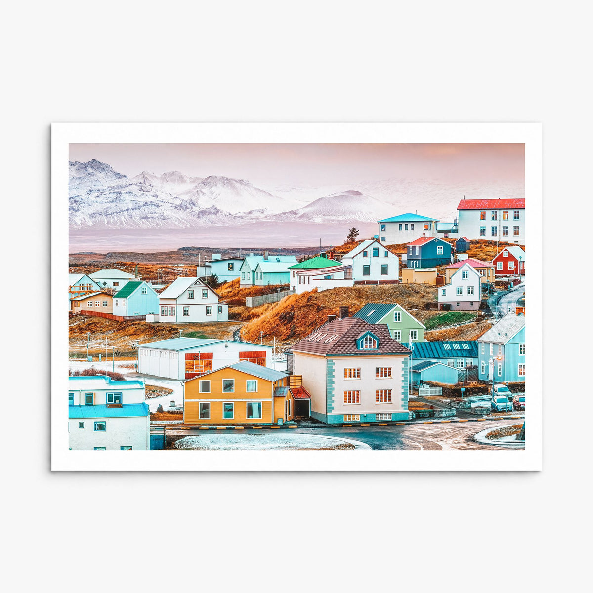 Iceland Photo Poster, print only (unframed), white border