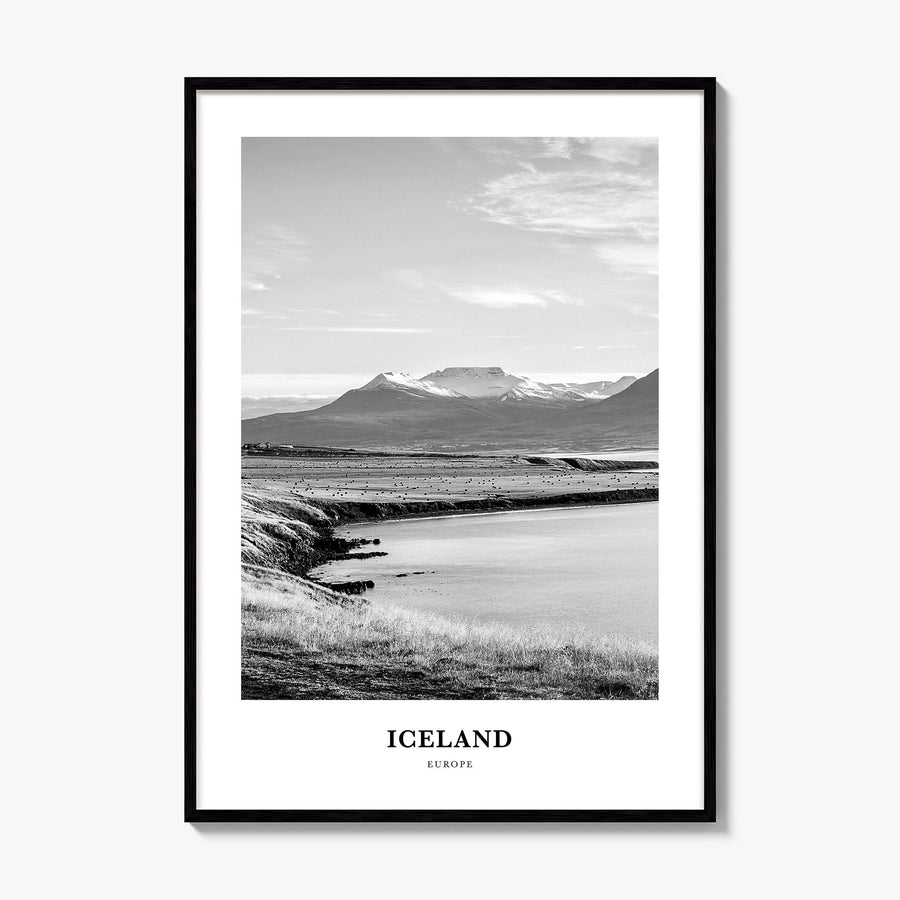Iceland Classic No 1 Poster, framed poster mockup
