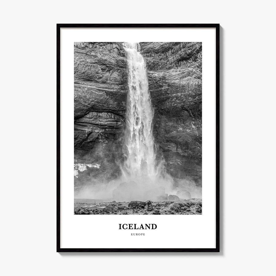 Iceland Classic No 2 Poster, framed poster mockup