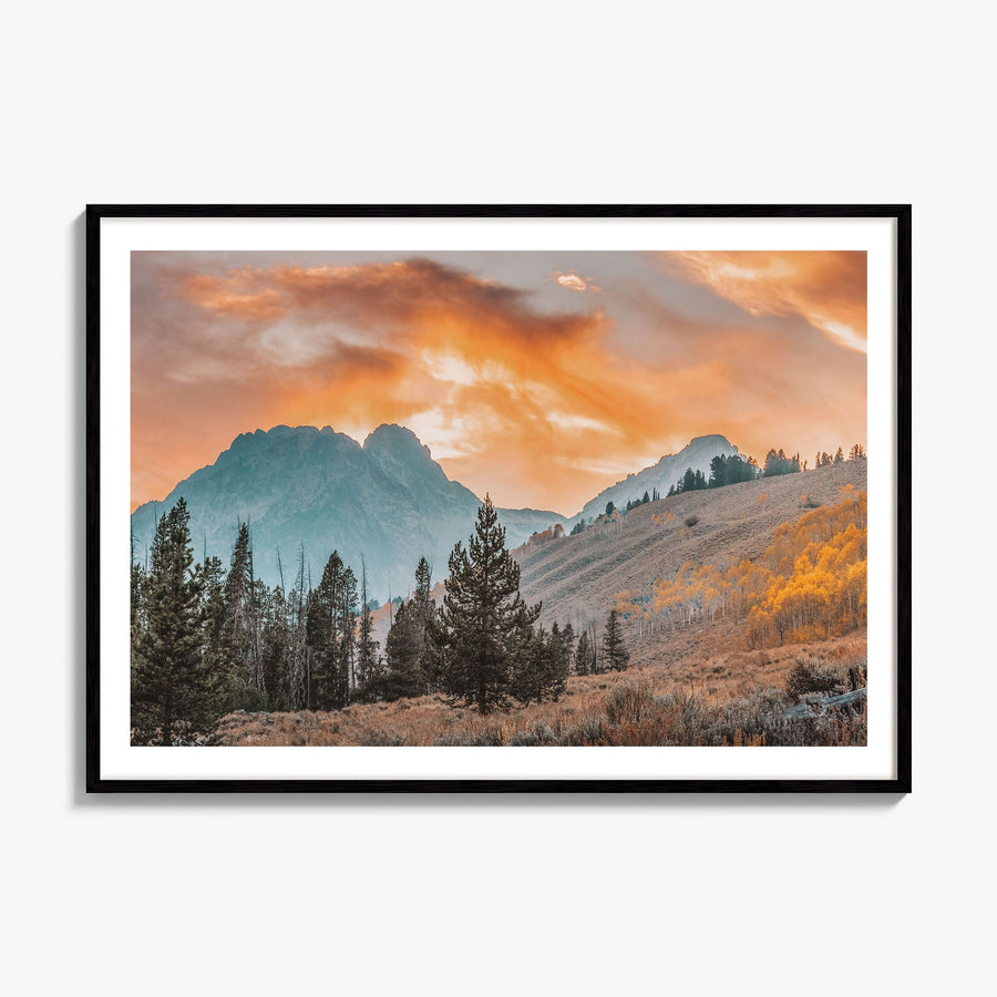 Idaho Photo Poster, framed poster mockup, white border