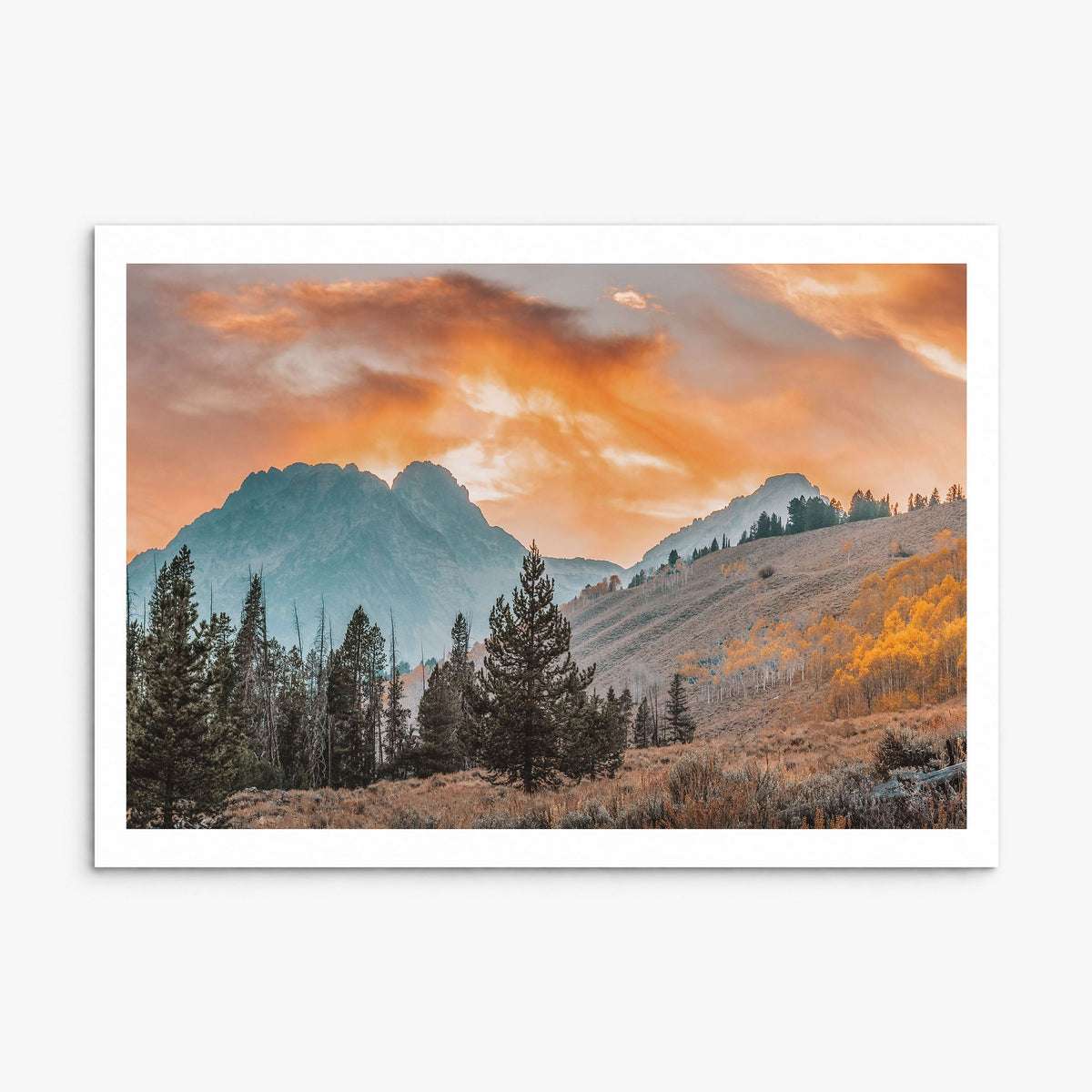Idaho Photo Poster, print only (unframed), white border