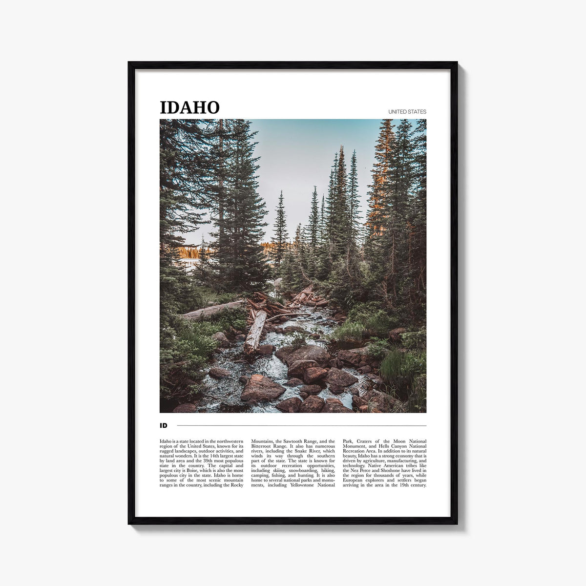 Idaho Travel No 1 Poster