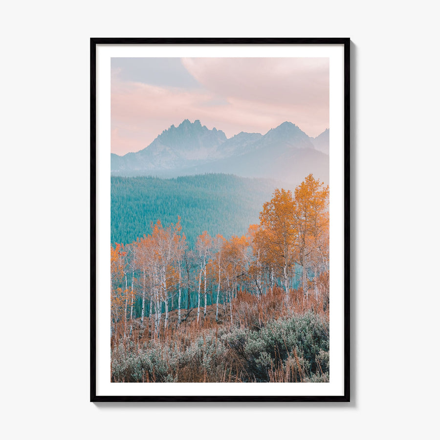 Idaho Photo No 3 Poster, framed poster mockup, white border