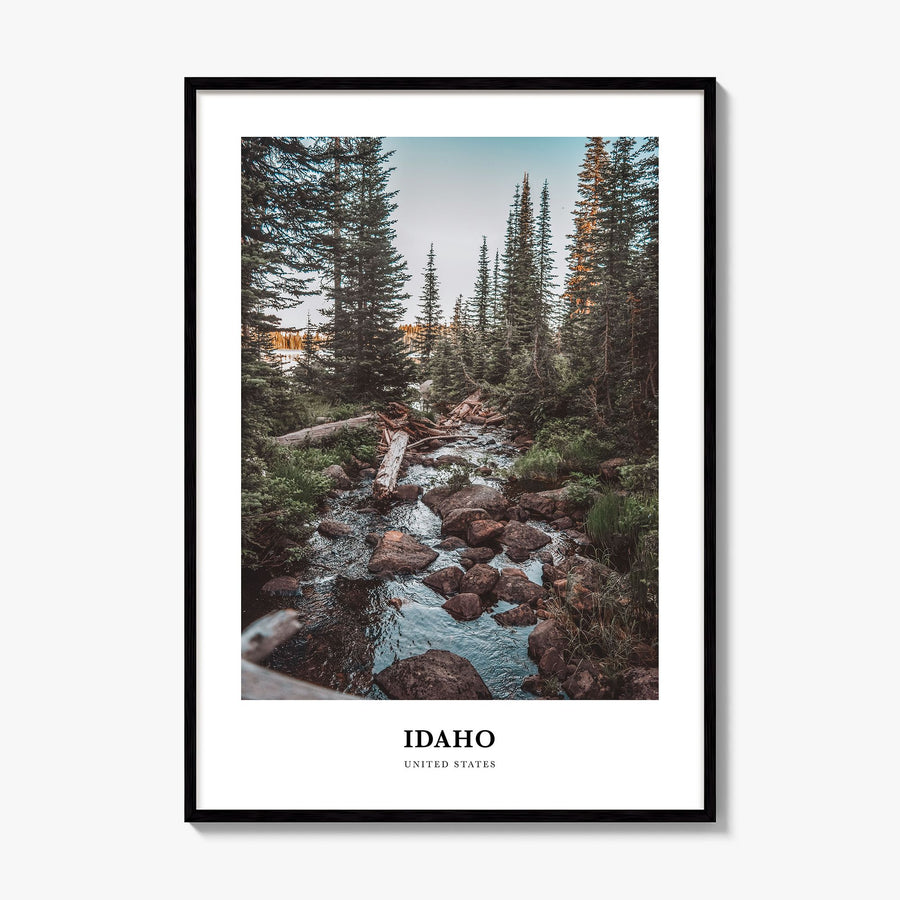 Idaho Classic No 1 Poster, framed poster mockup