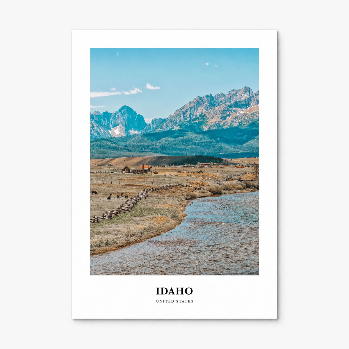 Idaho Classic No 2 Poster, print only (unframed)
