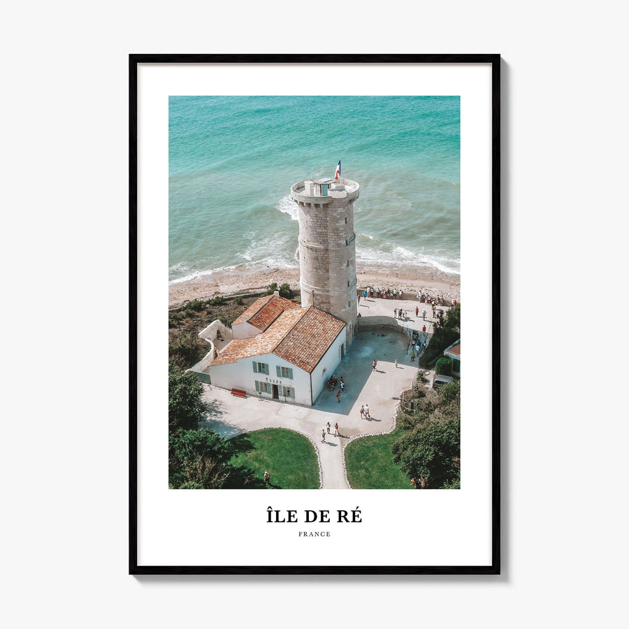 Île de Ré Classic Poster, framed poster mockup