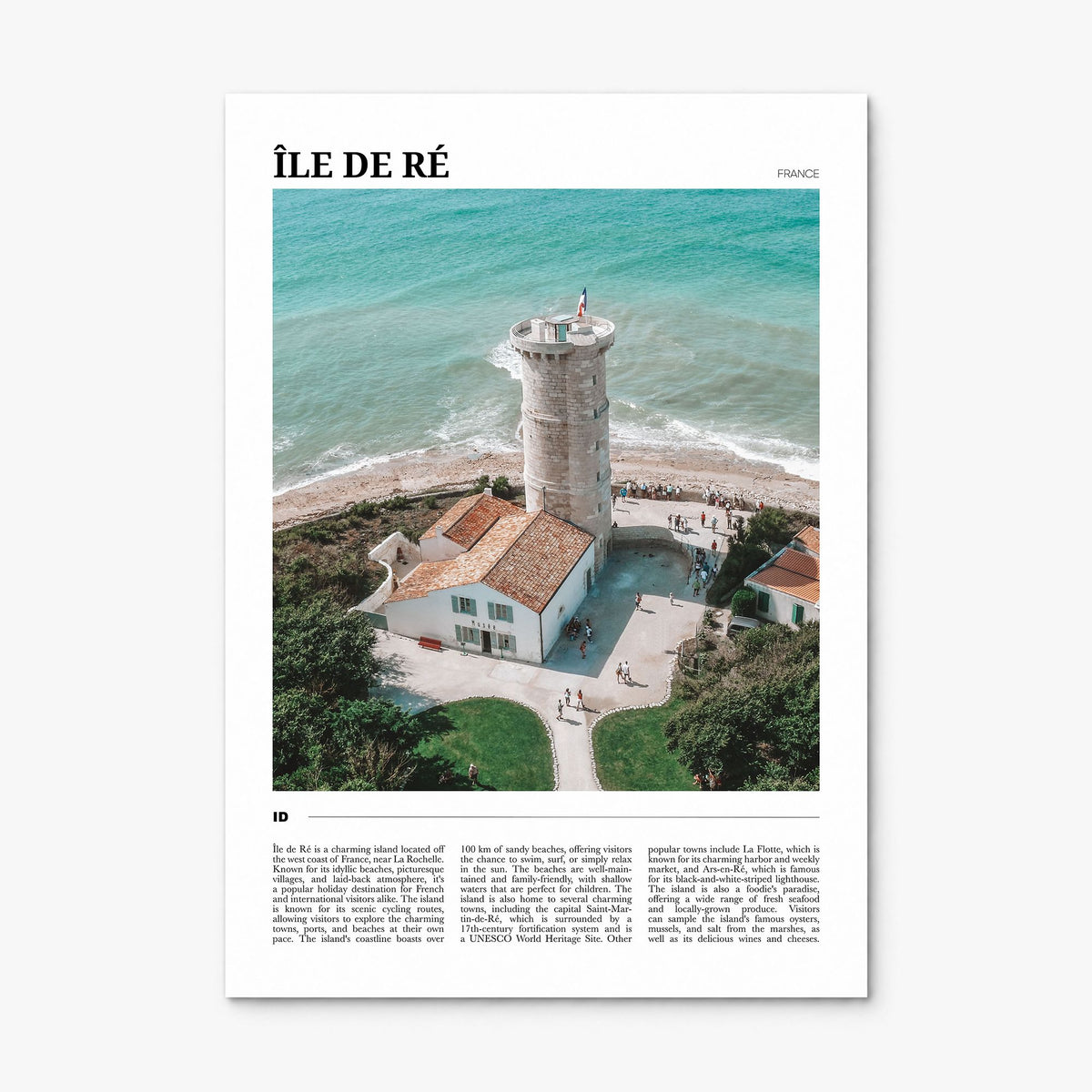 Île de Ré Travel Poster, print only (unframed)