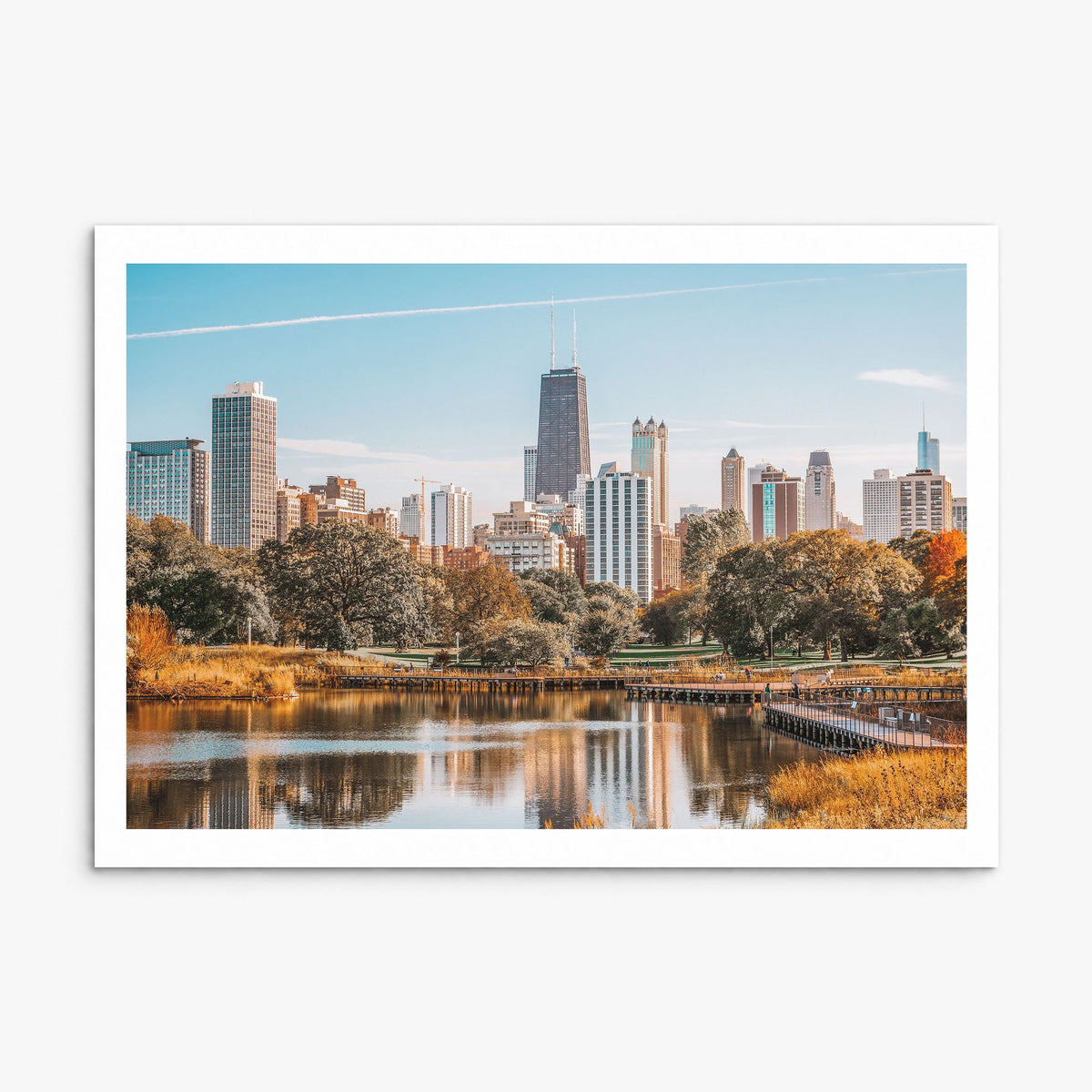 Illinois Photo Poster, print only (unframed), white border
