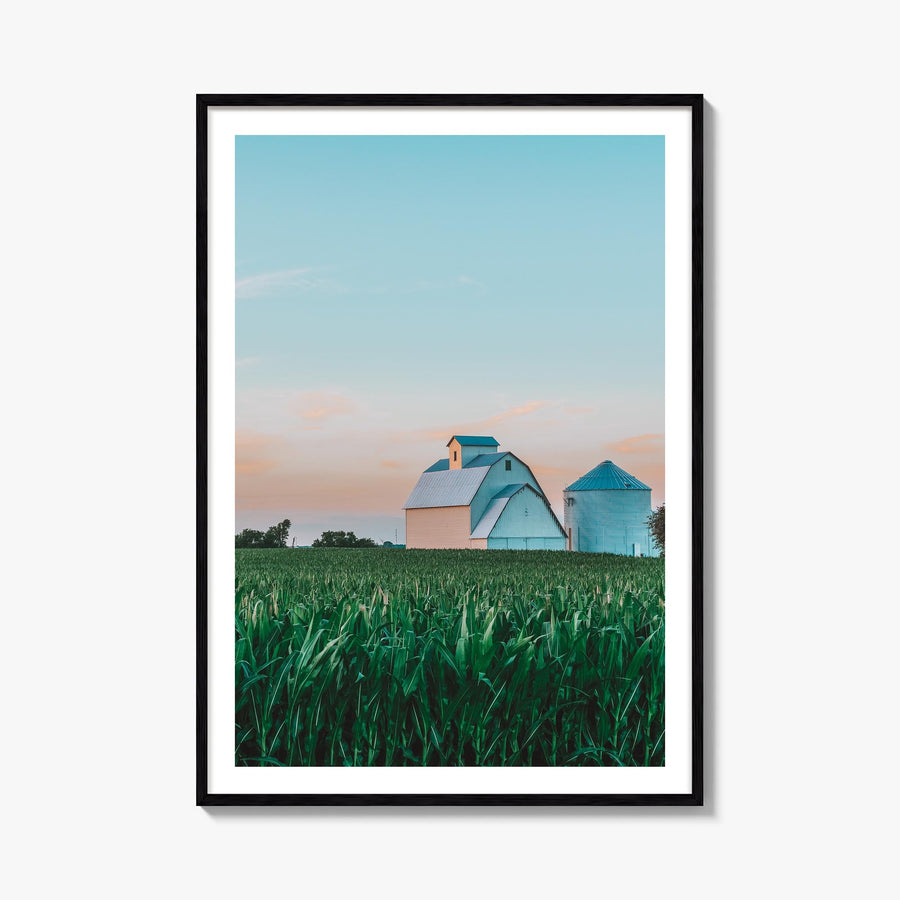 Illinois no. 2 colorful photo poster of United States – vertical wall art, unframed print shown in interior mockup