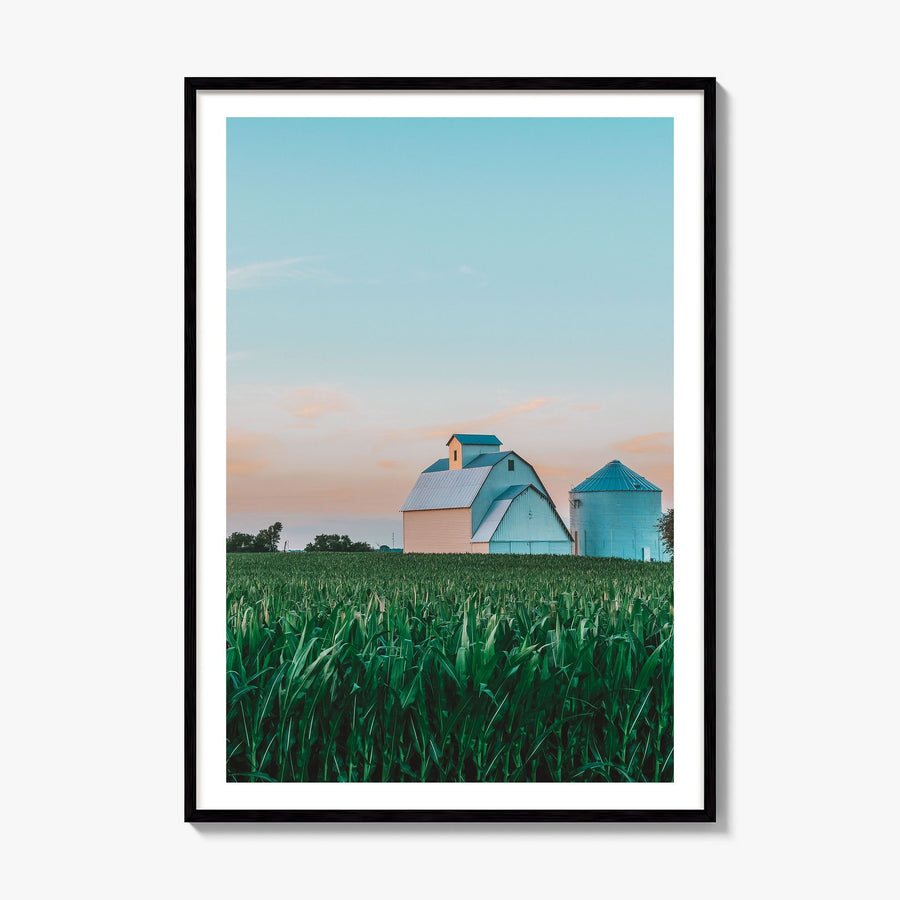 Illinois Photo No 2 Poster, framed poster mockup, white border