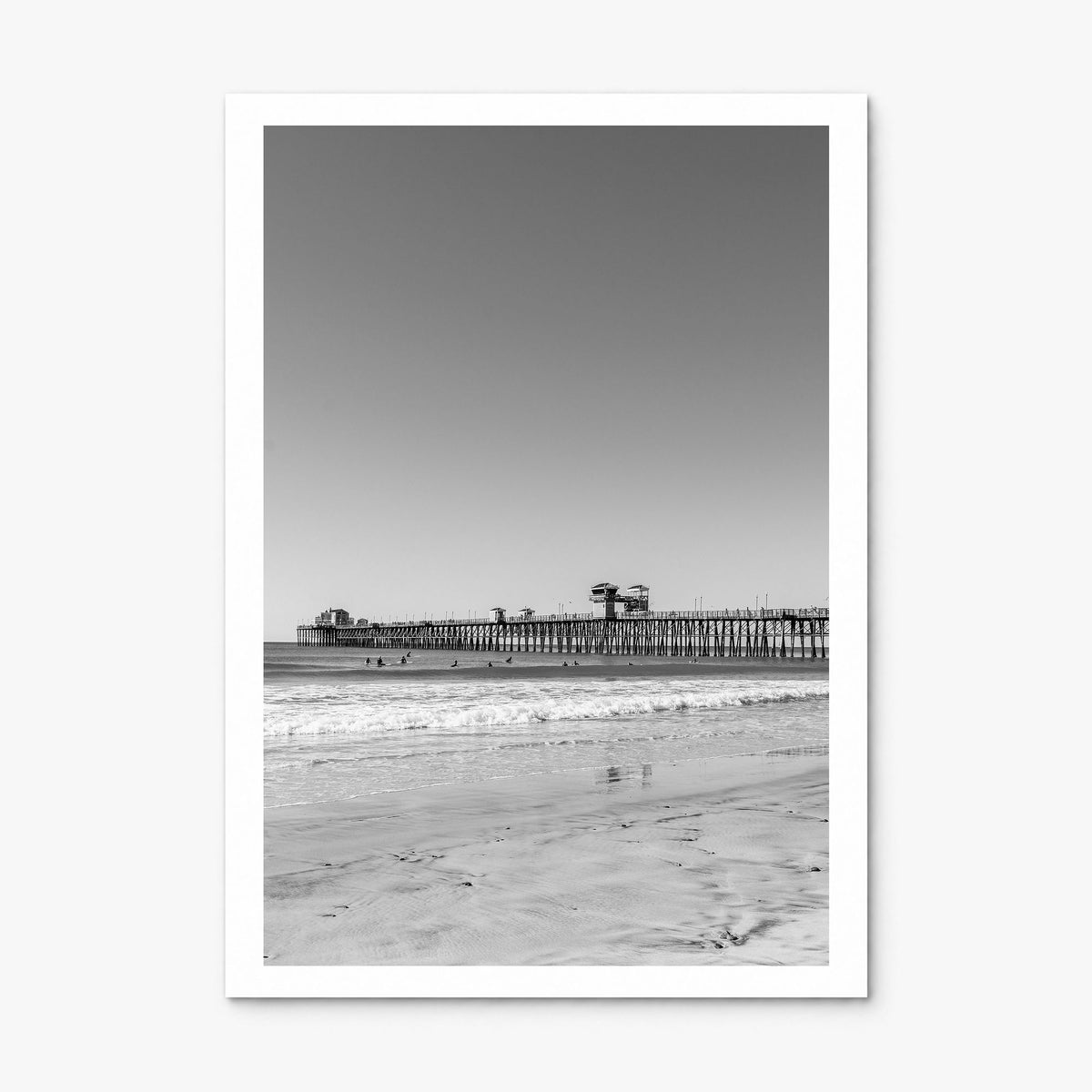 Imperial Beach Photo Poster, print only (unframed), white border
