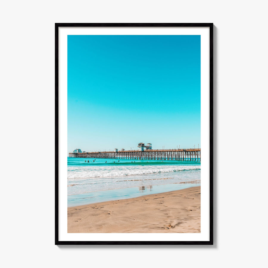 Imperial Beach Photo Poster, framed poster mockup, white border