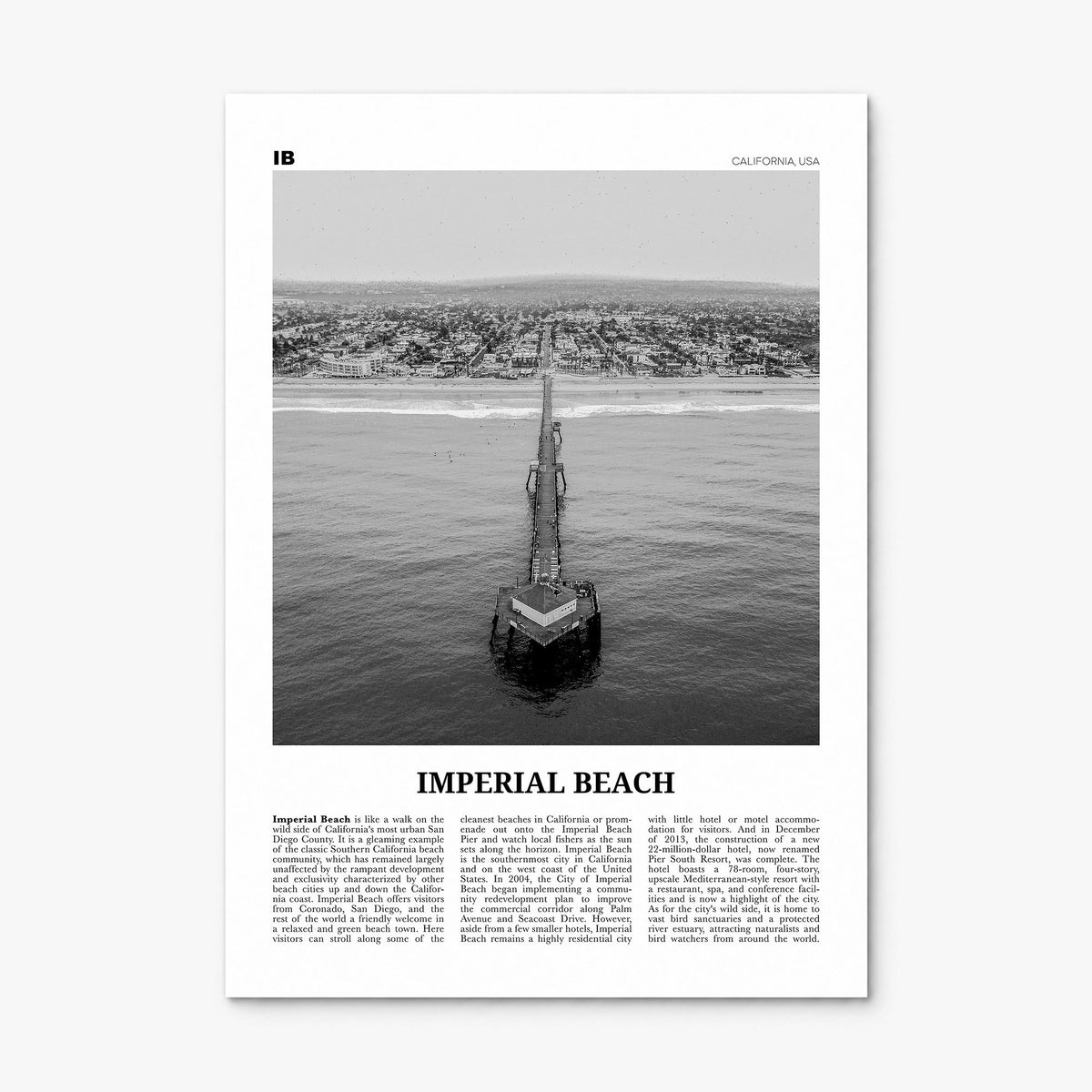 Imperial Beach Newspaper Poster, print only (unframed)