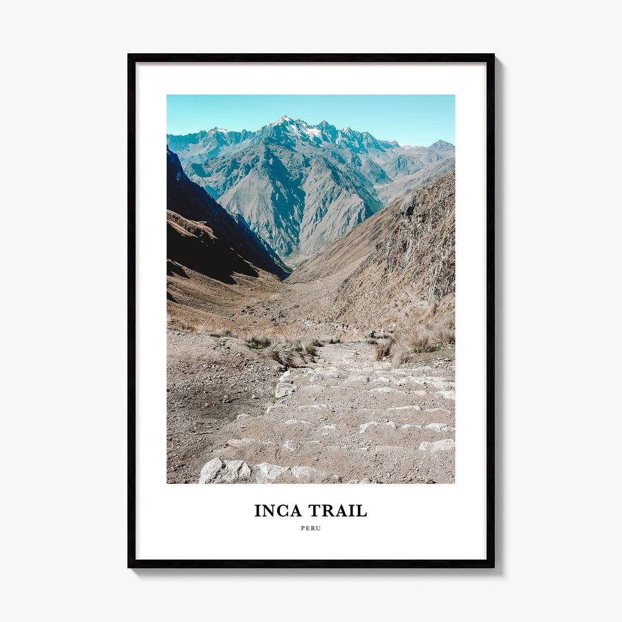 Inca Trail Classic Poster, framed poster mockup