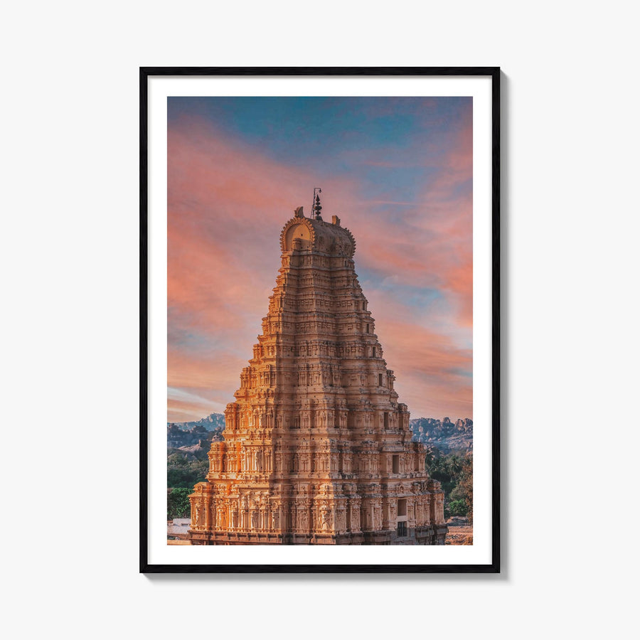India no. 1 colorful photo poster of Asia – vertical wall art, unframed print shown in interior mockup