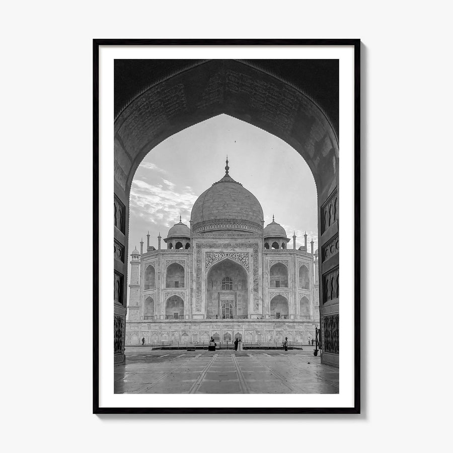 India Photo Poster, framed poster mockup, white border